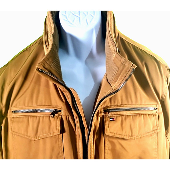 Tommy Hilfiger Men’s Brown (cooper) Bomber Jacket – Size 2XL – New With Tags - Picture 2 of 10